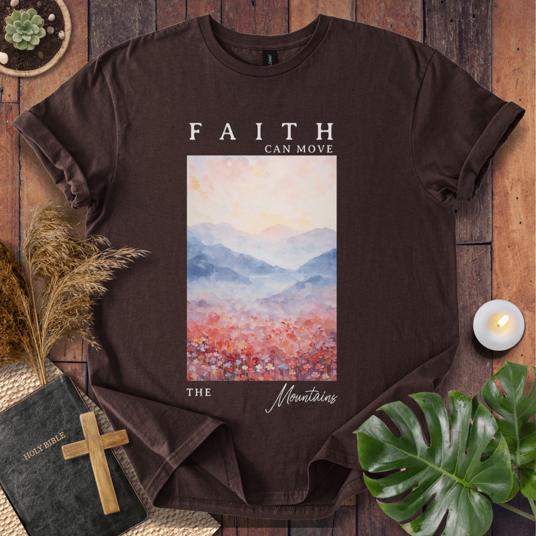 Faith Can Move Mountain - Painting T-Shirt