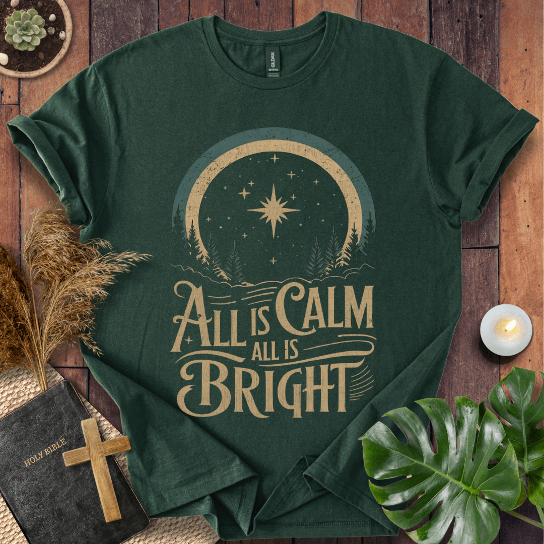 Faith Christmas shirt inspired by Silent Night – religious holiday tee