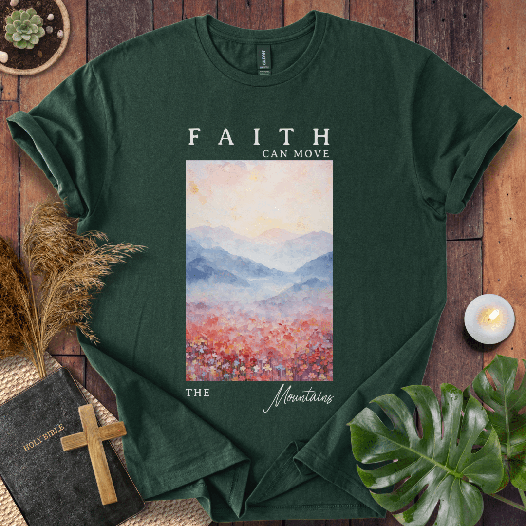 Faith Can Move Mountain - Painting T-Shirt