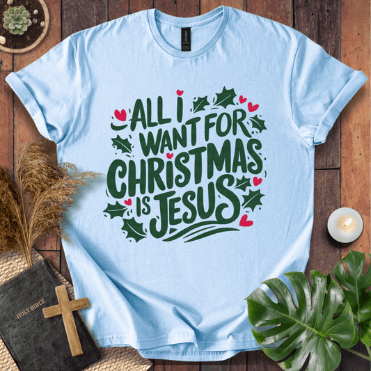 Christian holiday t-shirt reminding of the true meaning of Christmas – Jesus is the gift