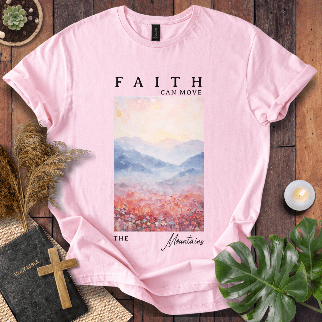 Faith Can Move Mountain - Painting T-Shirt