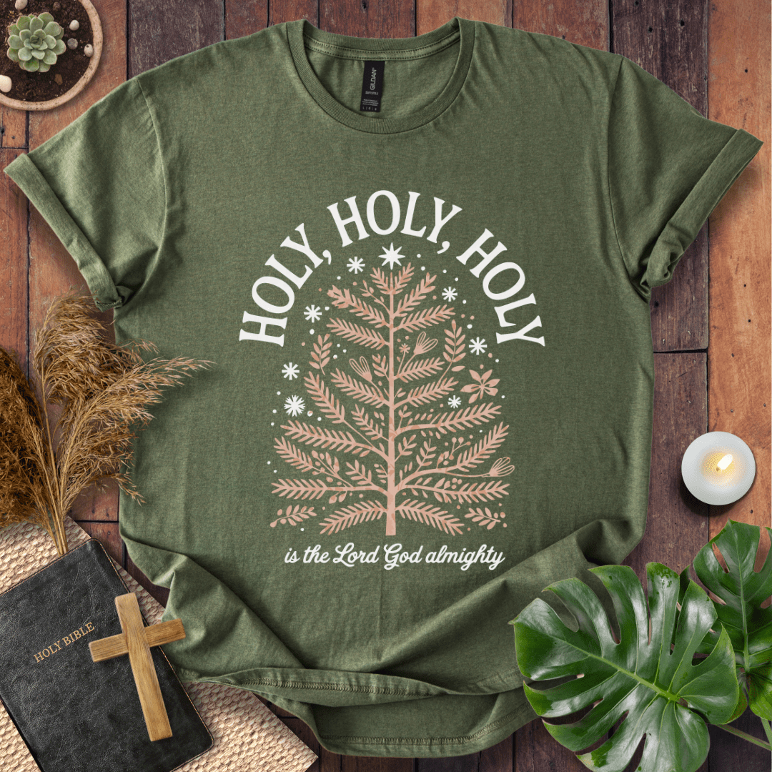 Faith Christmas shirt inspired by hymn worship – religious holiday tee