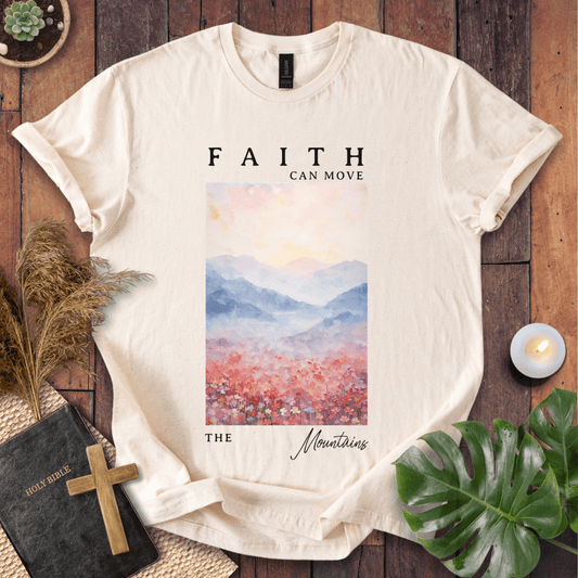 Faith Can Move Mountain - Painting T-Shirt