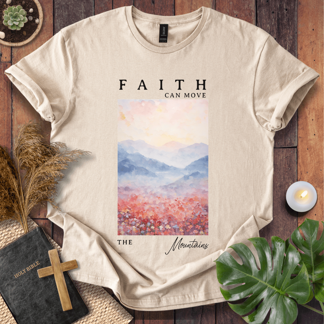 Faith Can Move Mountain - Painting T-Shirt