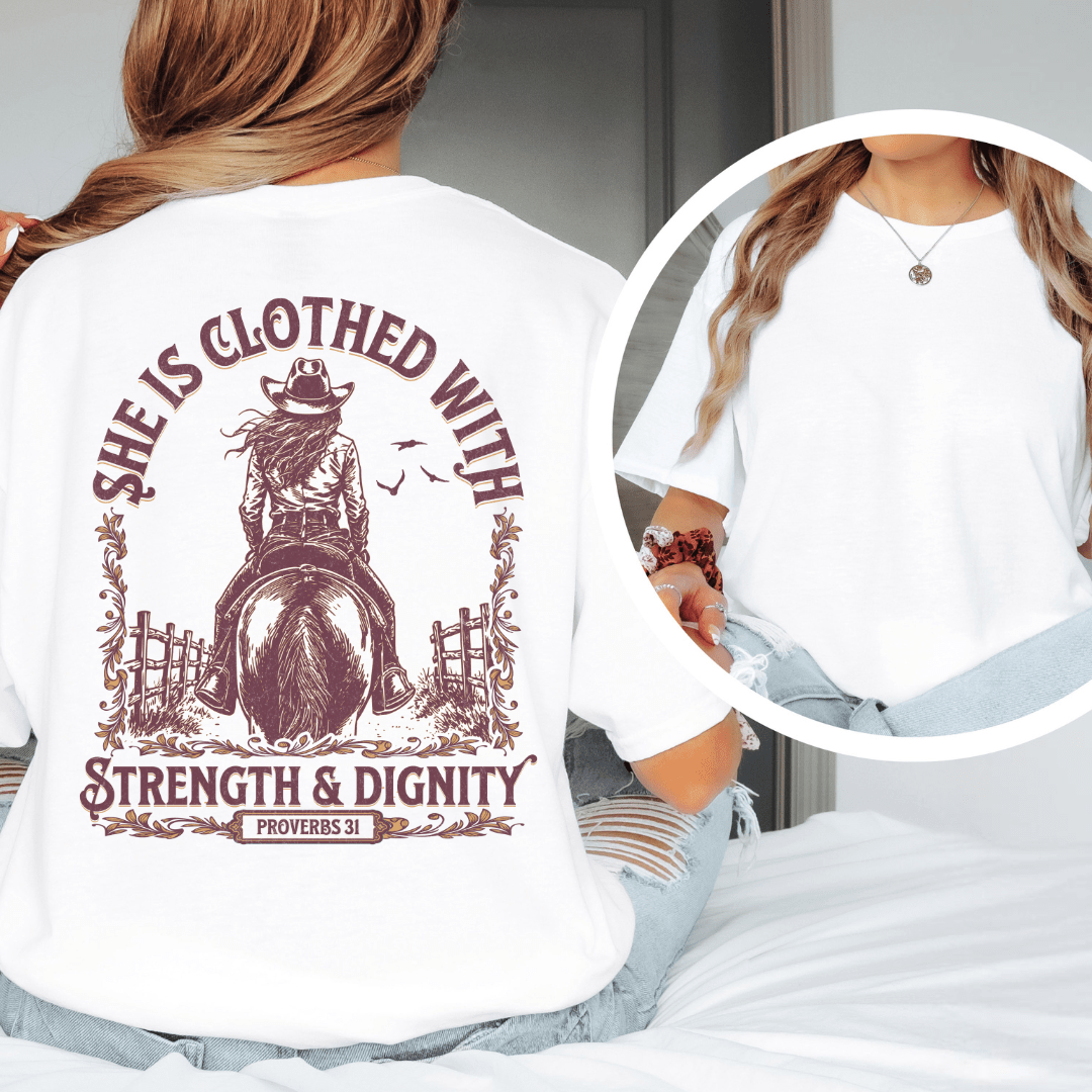 Strength & Dignity - Back Print T-Shirt