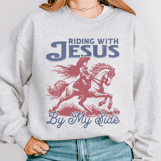 Riding With Jesus Sweatshirt