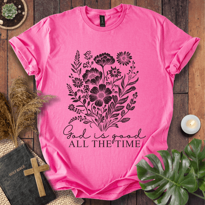 God Is Good - Floral T-Shirt