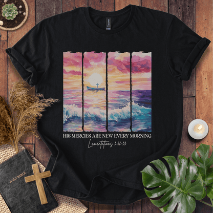 His Mercies Are New Every Morning - Ocean T-Shirt