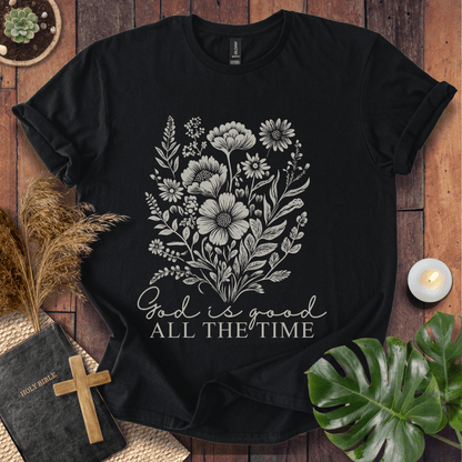 God Is Good - Floral T-Shirt