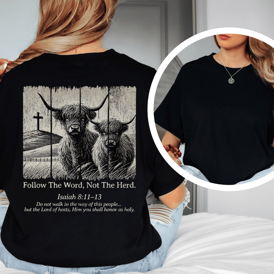 Follow The Word - Back Print T-Shirt