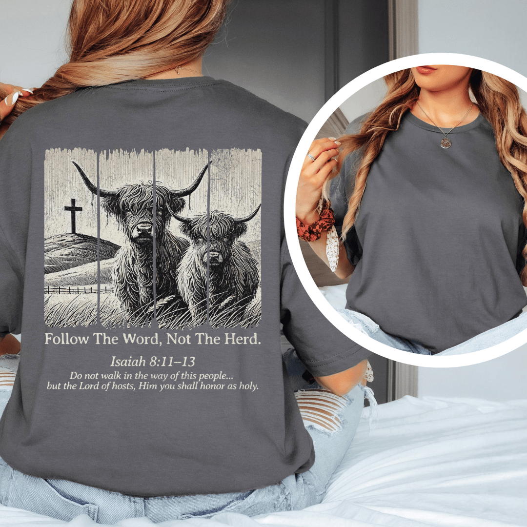 Follow The Word - Back Print T-Shirt