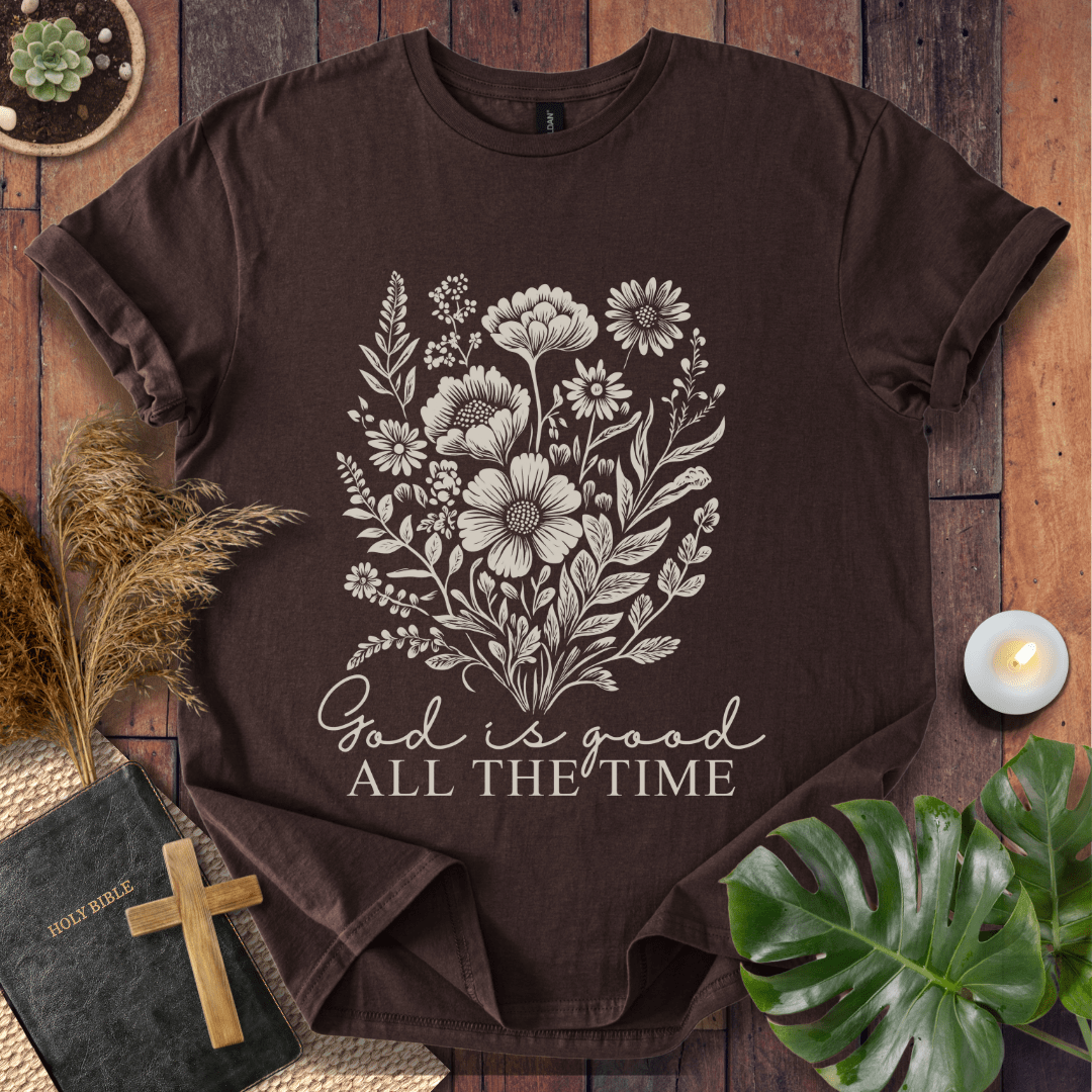God Is Good - Floral T-Shirt
