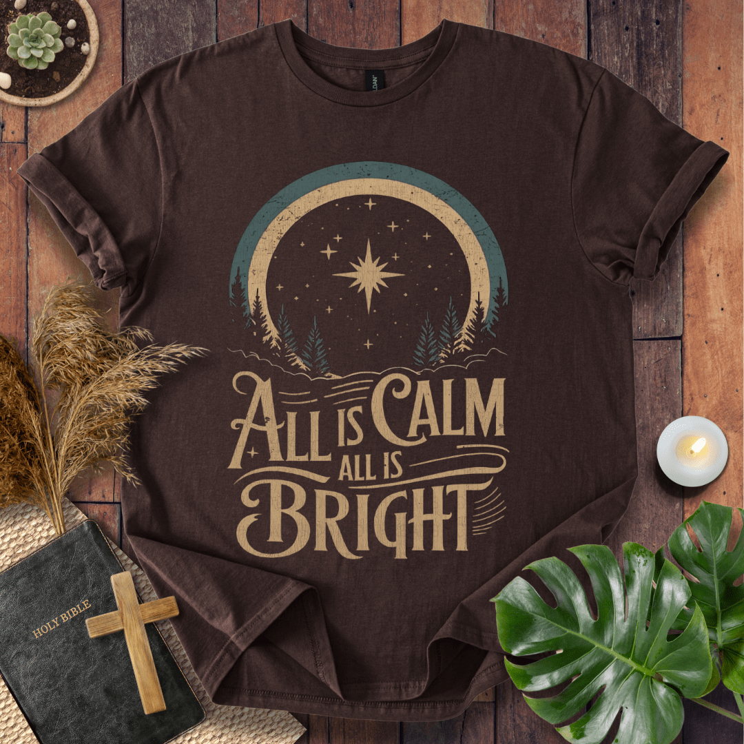 Faith Christmas shirt inspired by Silent Night – religious holiday tee