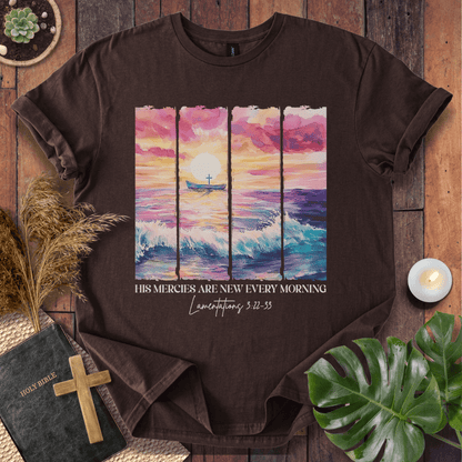 His Mercies Are New Every Morning - Ocean T-Shirt
