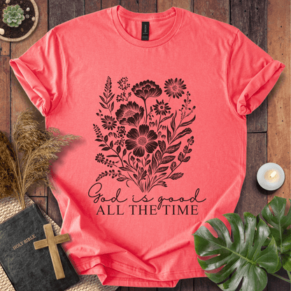 God Is Good - Floral T-Shirt