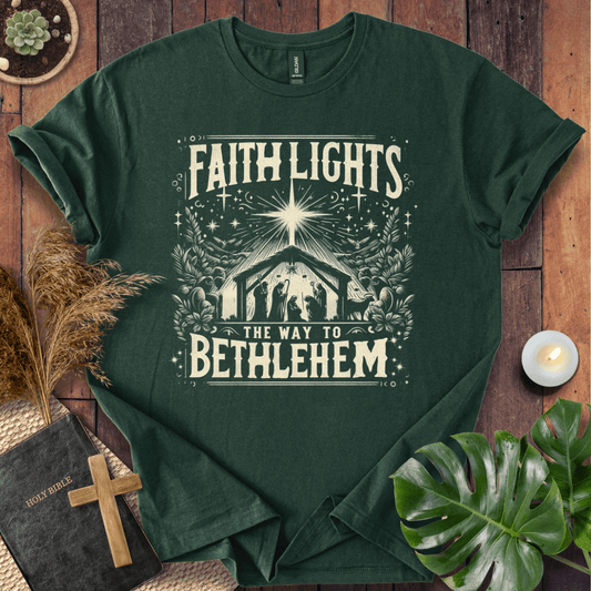 Inspirational Christian t-shirt celebrating the birth of Jesus – Bethlehem faith design