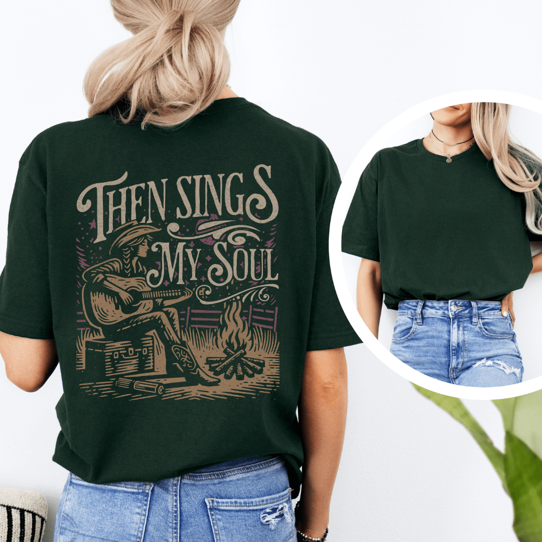 Then Sings My Soul - Back Print T-Shirt