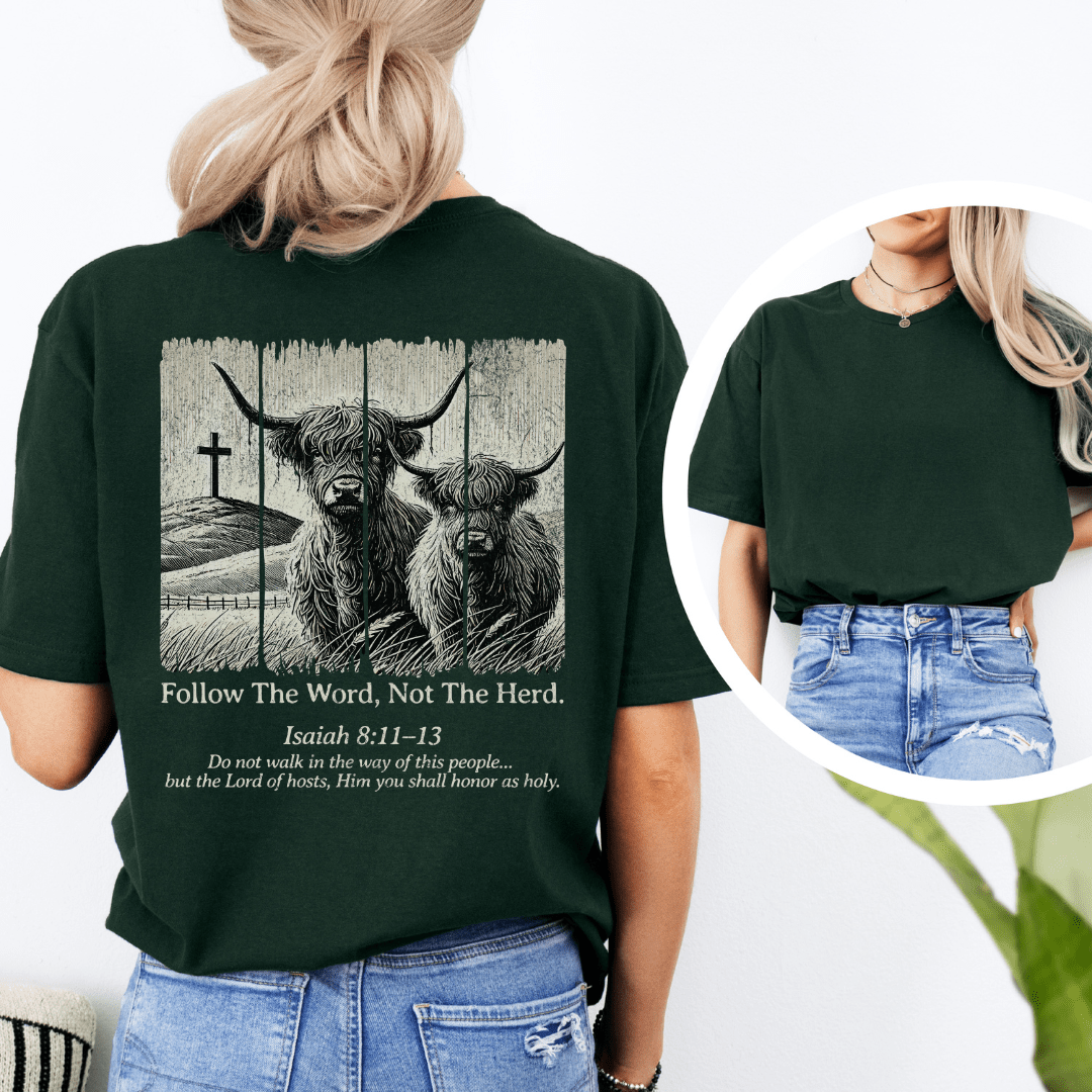 Follow The Word - Back Print T-Shirt