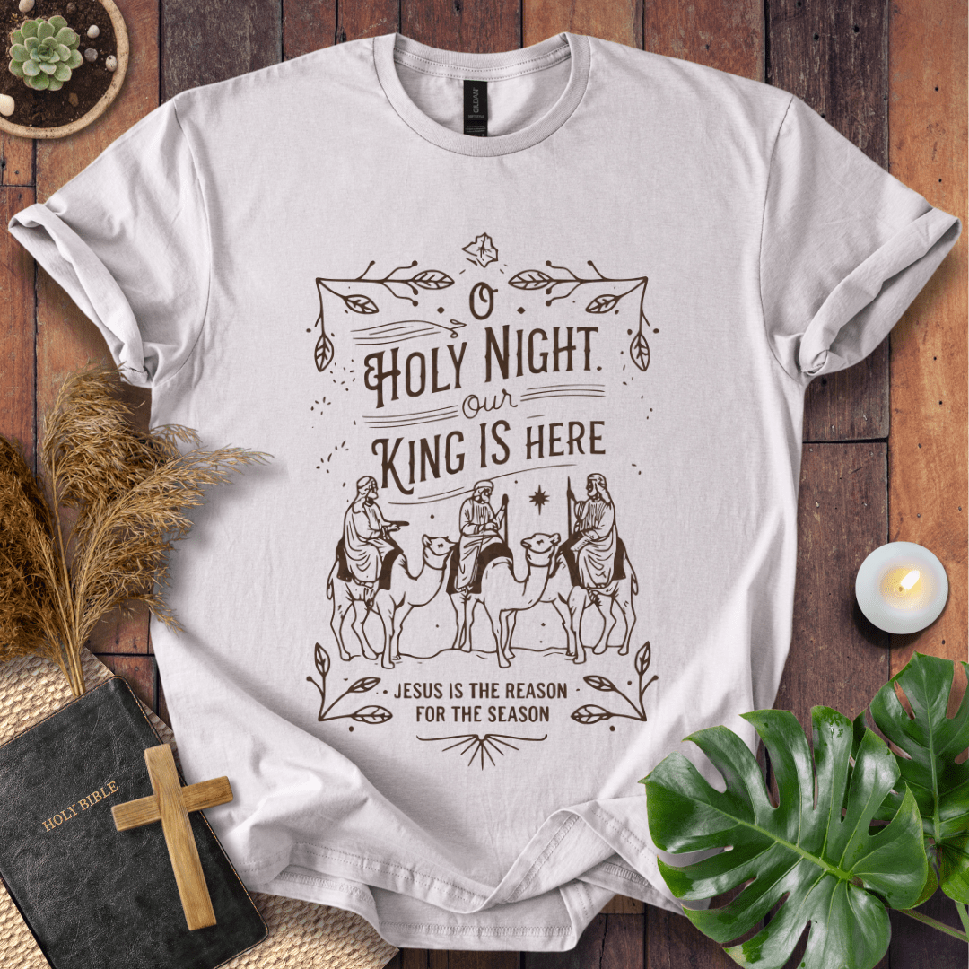 Faith Christmas shirt celebrating Jesus the King – religious holiday tee