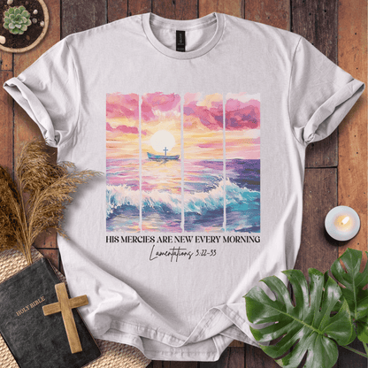 His Mercies Are New Every Morning - Ocean T-Shirt