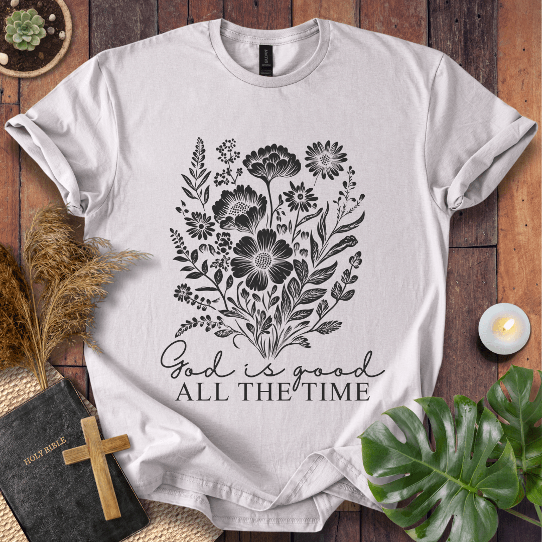 God Is Good - Floral T-Shirt