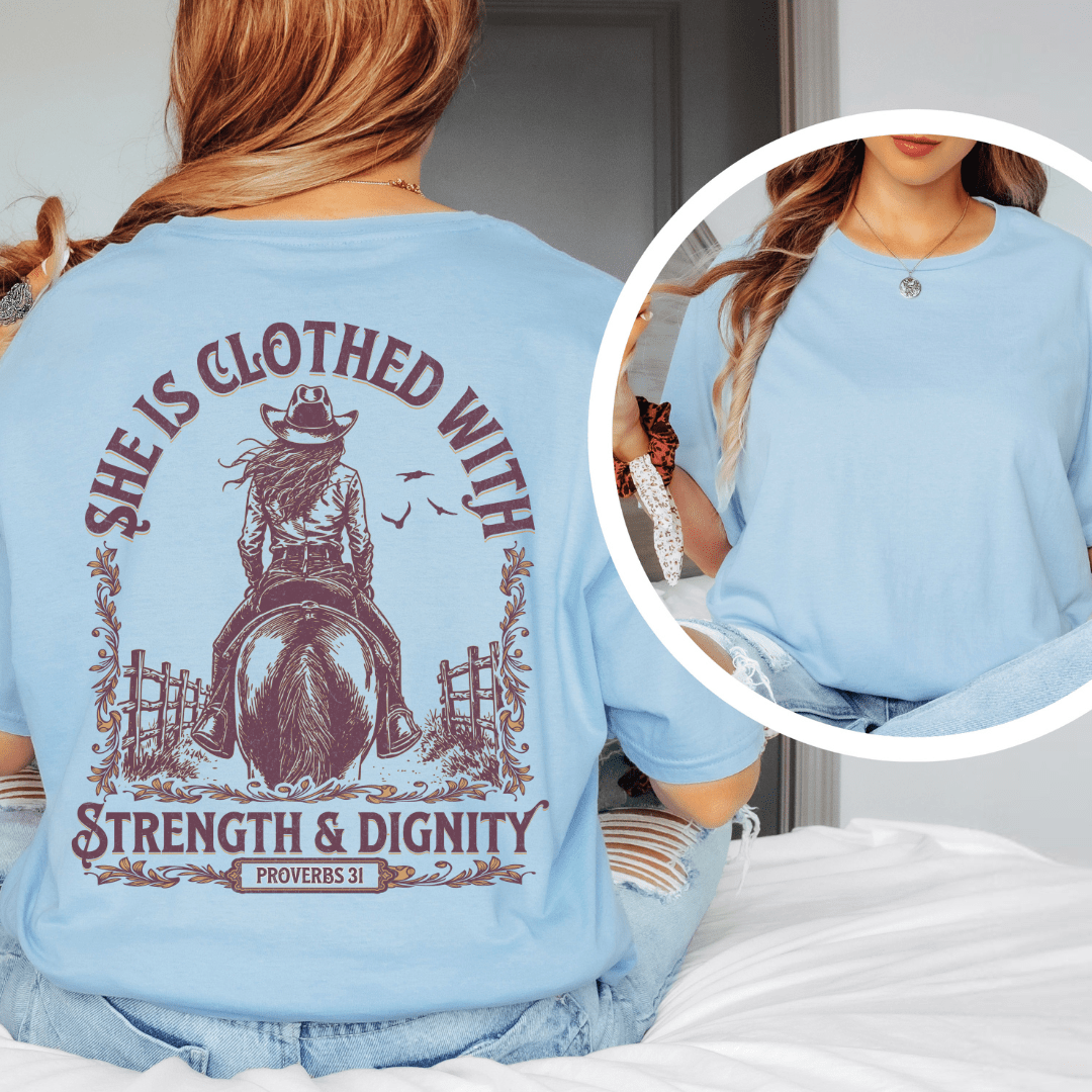 Strength & Dignity - Back Print T-Shirt