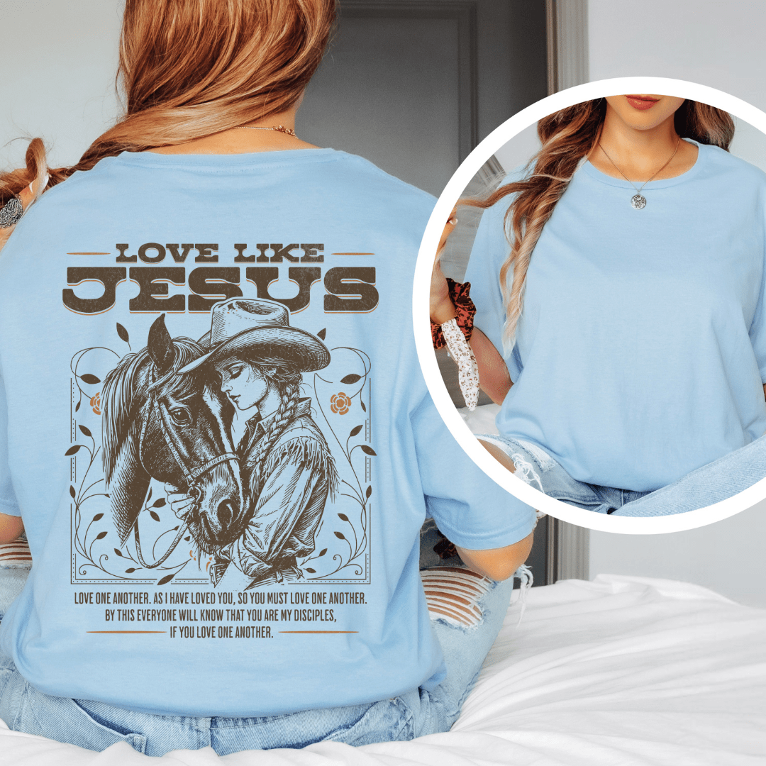 Love Like Jesus - Back Print T-Shirt