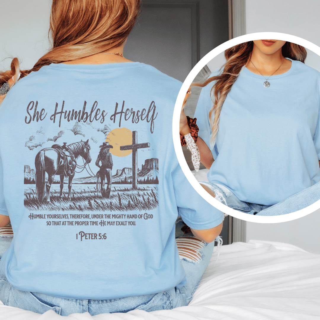 She Humbles Herself - Back Print T-Shirt