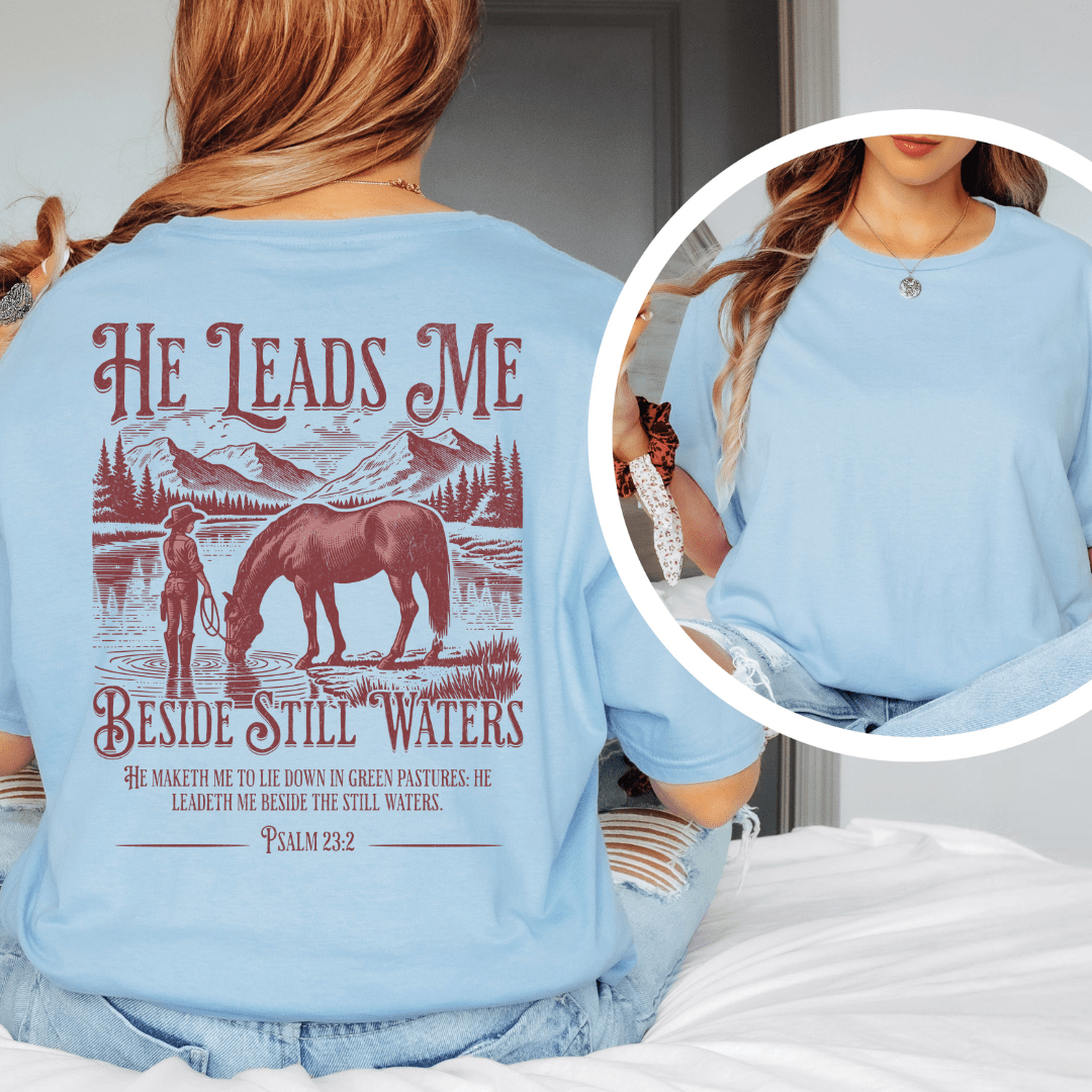 Beside Still Waters - Back Print T-Shirt