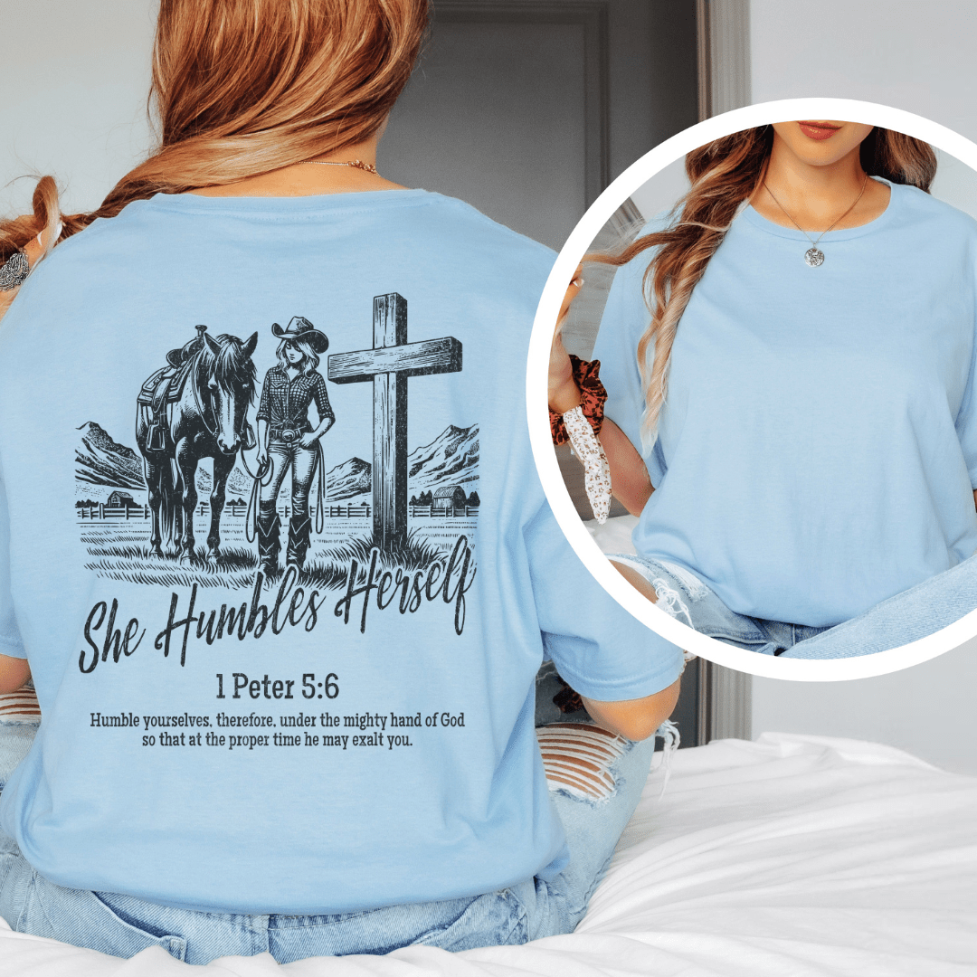 She Humbles Herself - Back Print T-Shirt