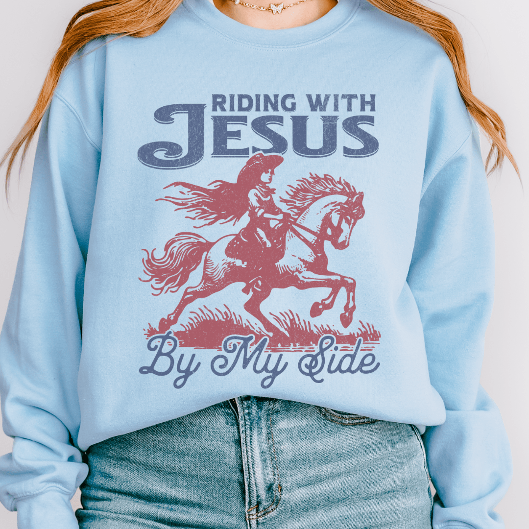 Riding With Jesus Sweatshirt