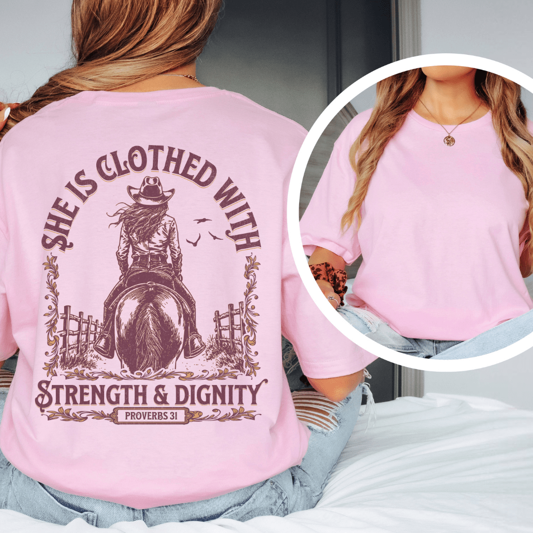 Strength & Dignity - Back Print T-Shirt