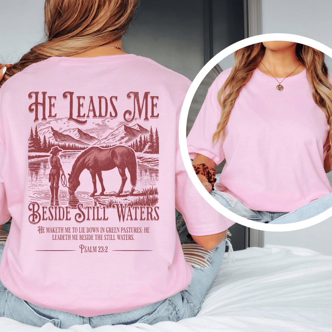 Beside Still Waters - Back Print T-Shirt