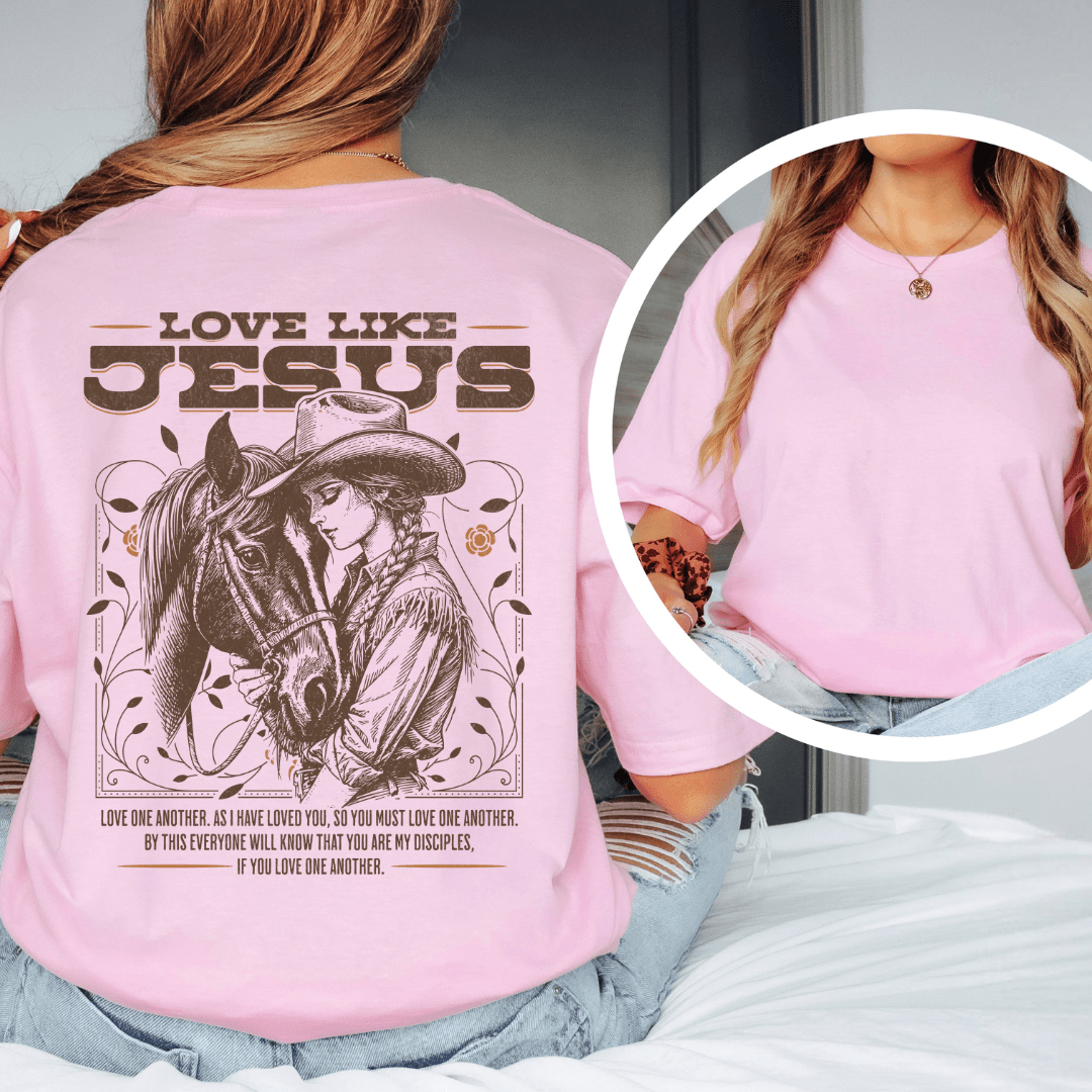 Love Like Jesus - Back Print T-Shirt