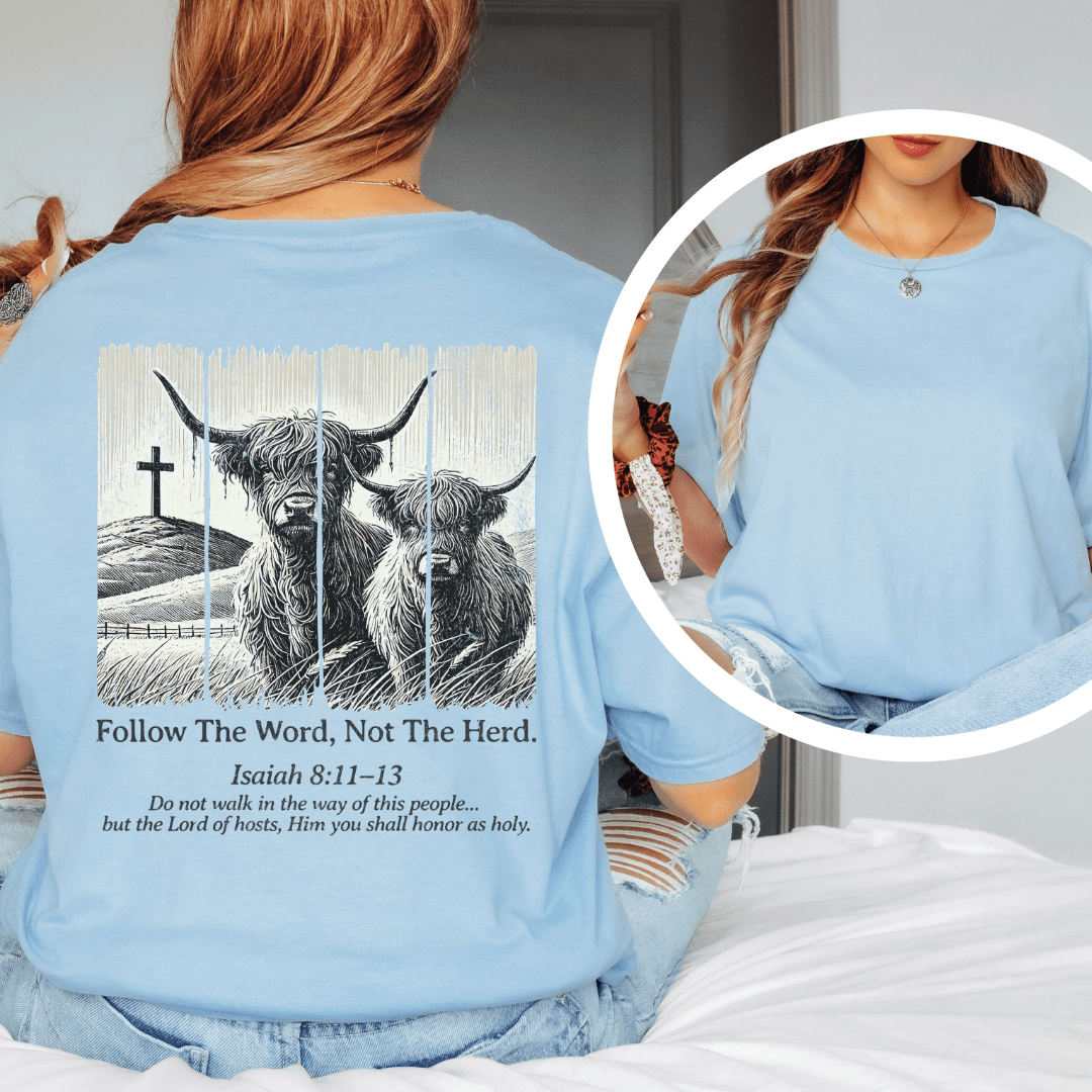 Follow The Word - Back Print T-Shirt