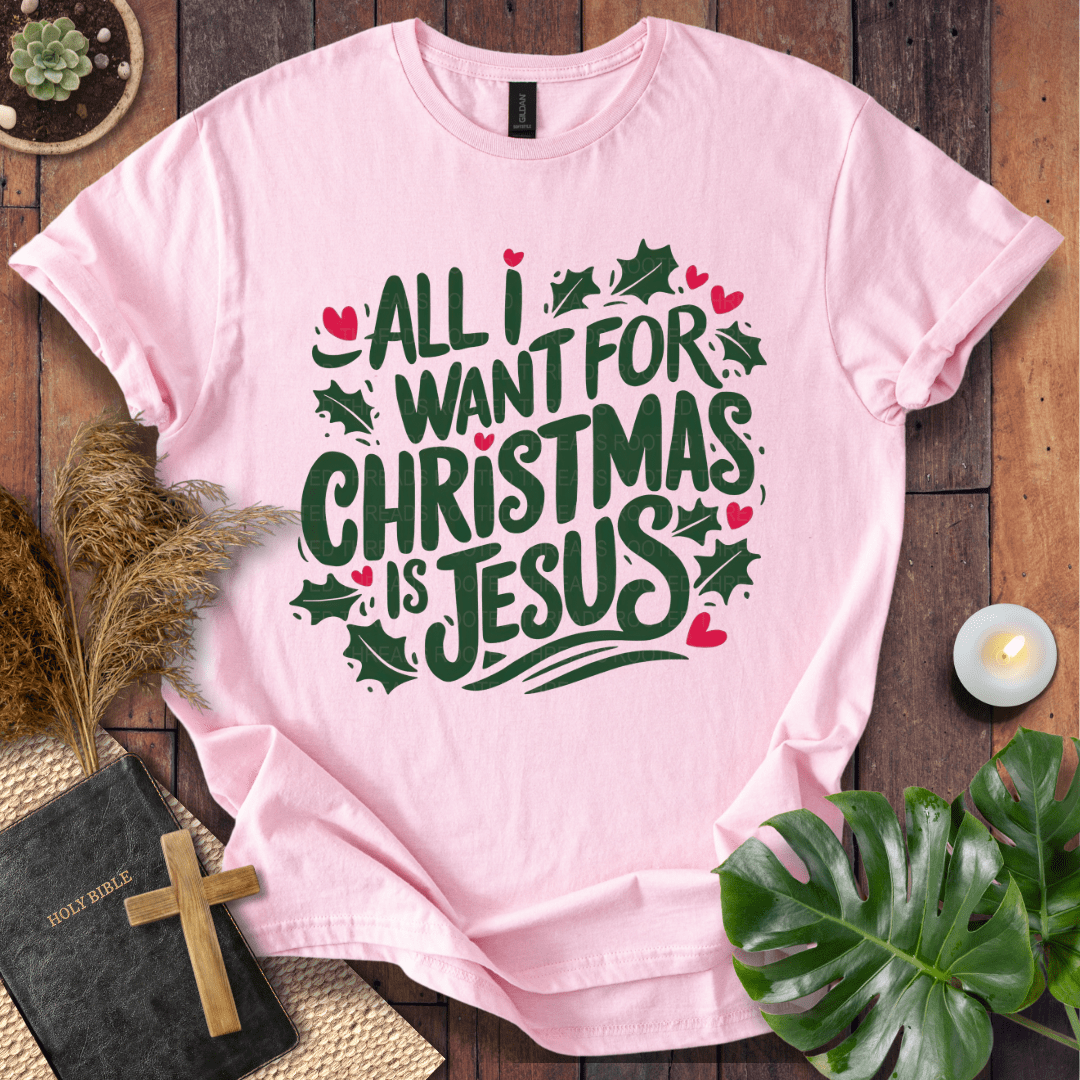 Christian holiday t-shirt reminding of the true meaning of Christmas – Jesus is the gift