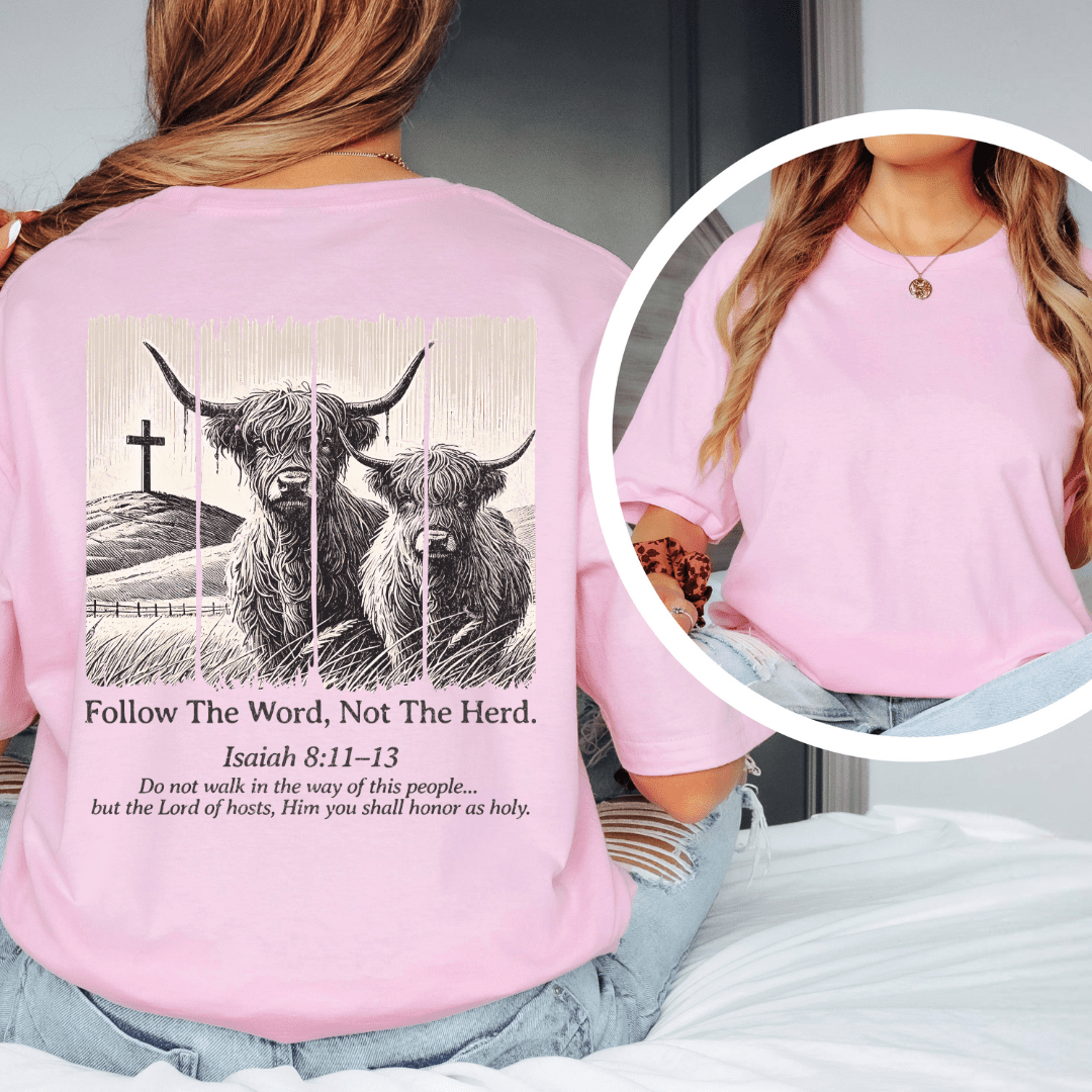 Follow The Word - Back Print T-Shirt
