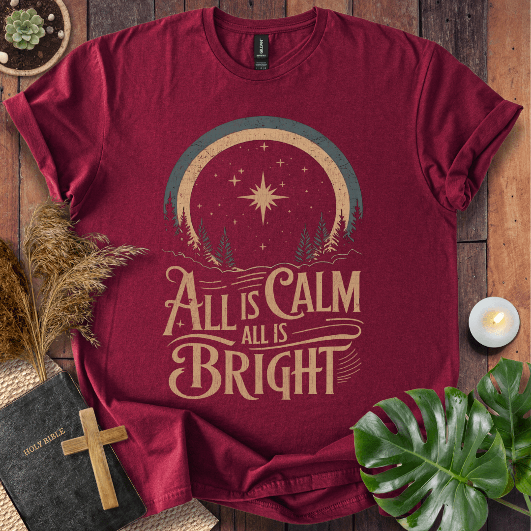 Faith Christmas shirt inspired by Silent Night – religious holiday tee