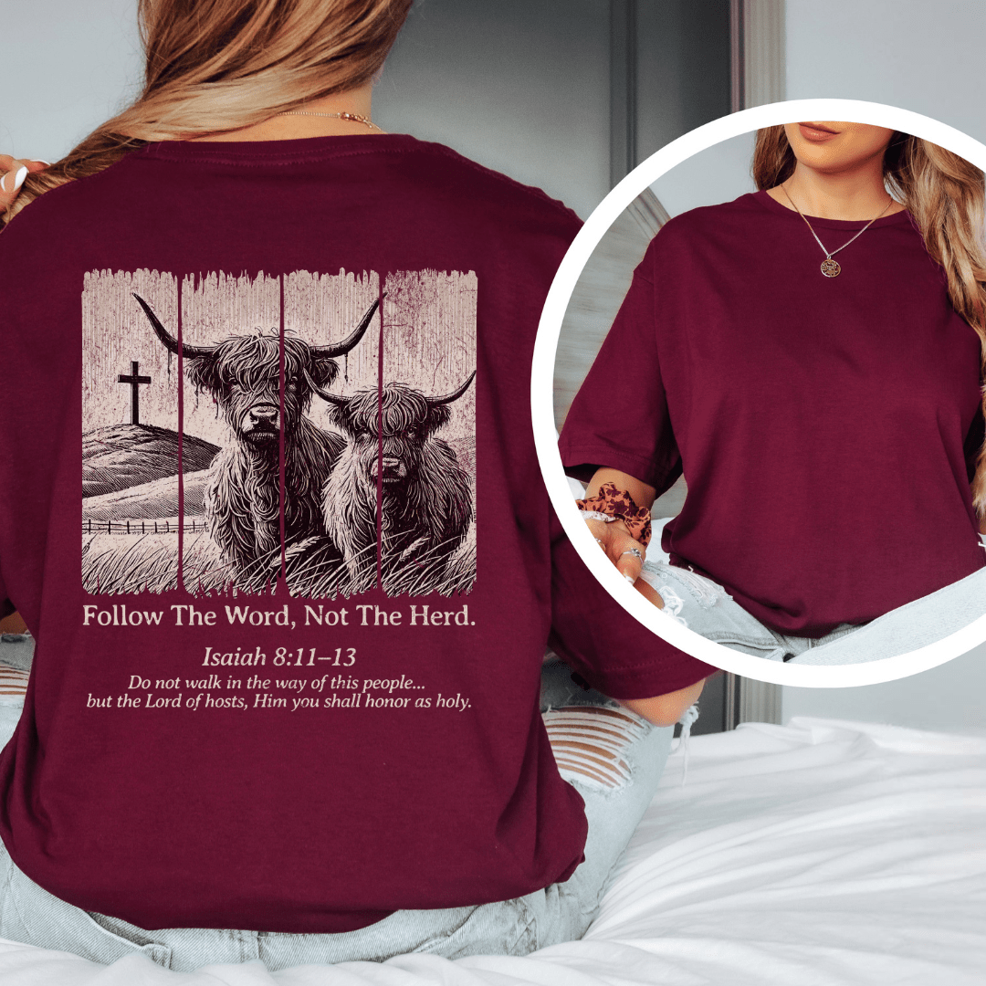 Follow The Word - Back Print T-Shirt