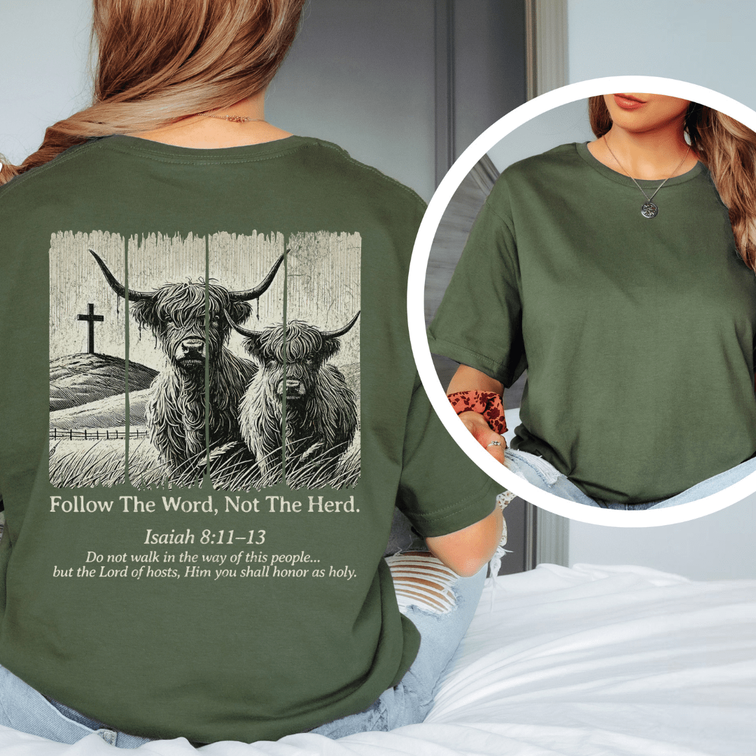 Follow The Word - Back Print T-Shirt