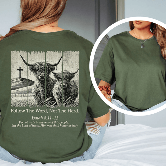Follow The Word - Back Print T-Shirt