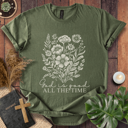 God Is Good - Floral T-Shirt