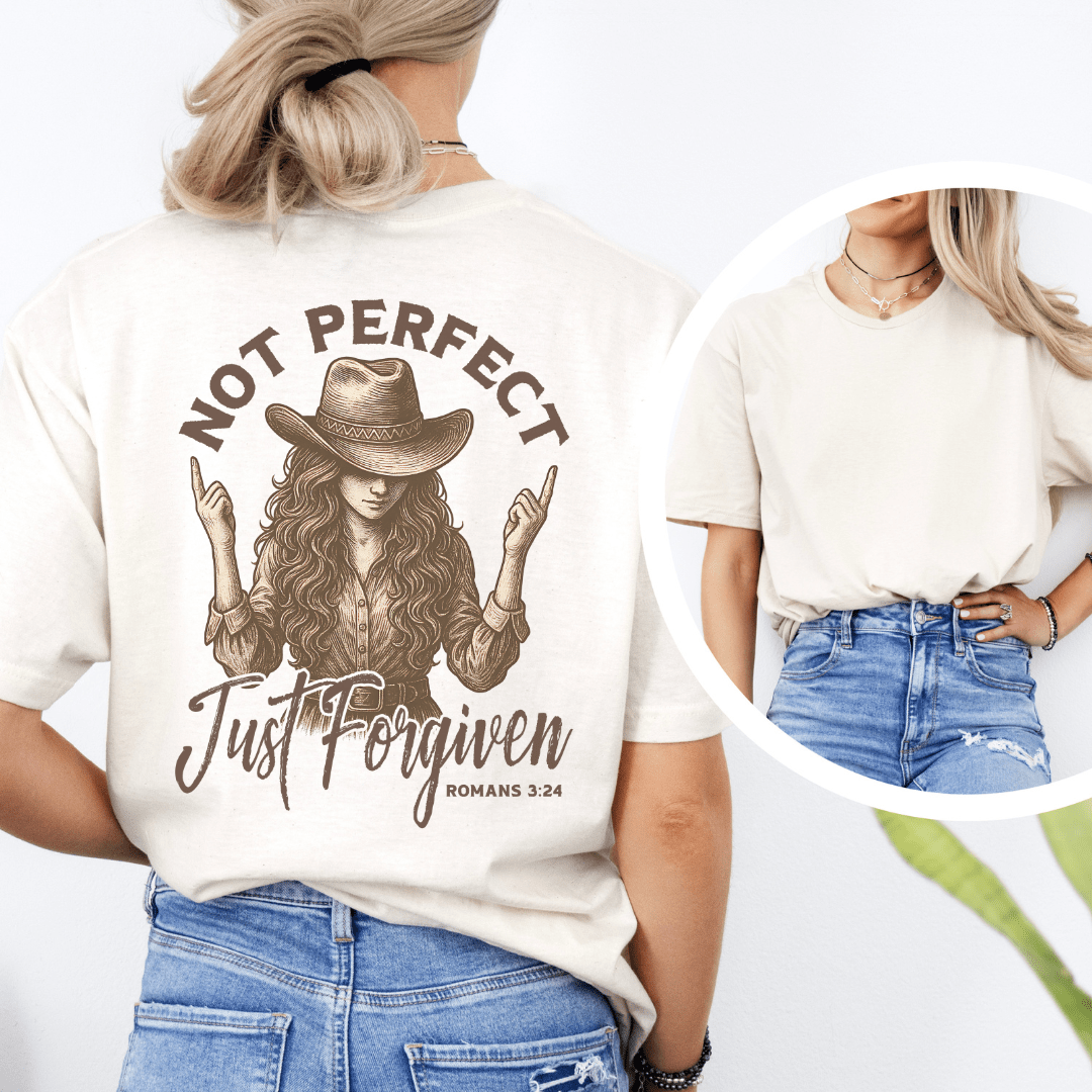 Just Forgiven - Back Print T-Shirt