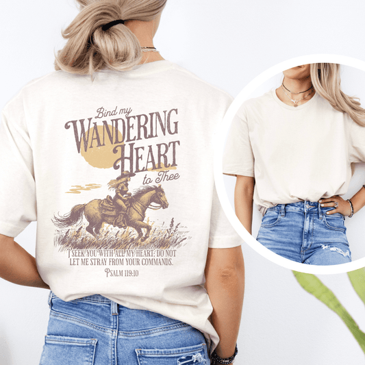 Wandering Heart - Back Print T-Shirt