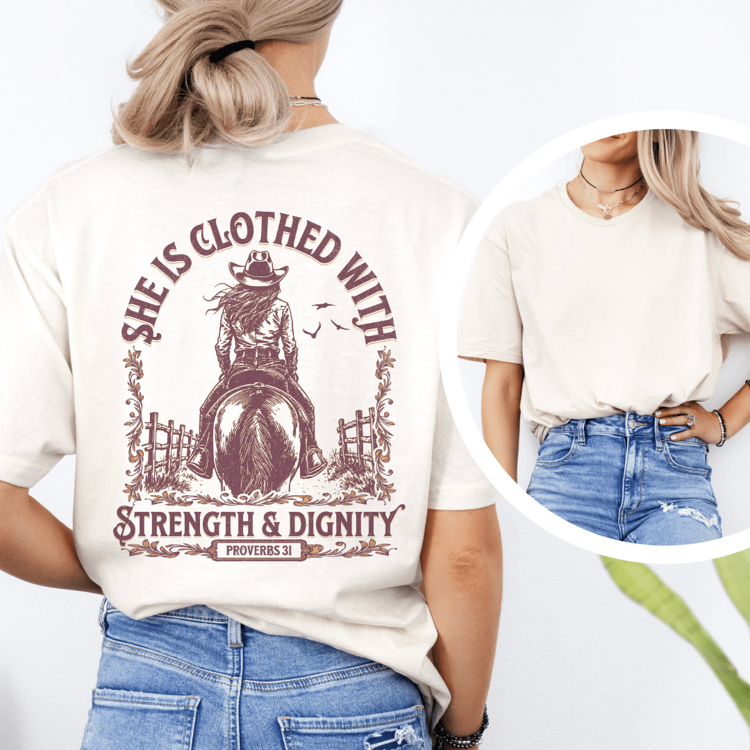 Strength & Dignity - Back Print T-Shirt