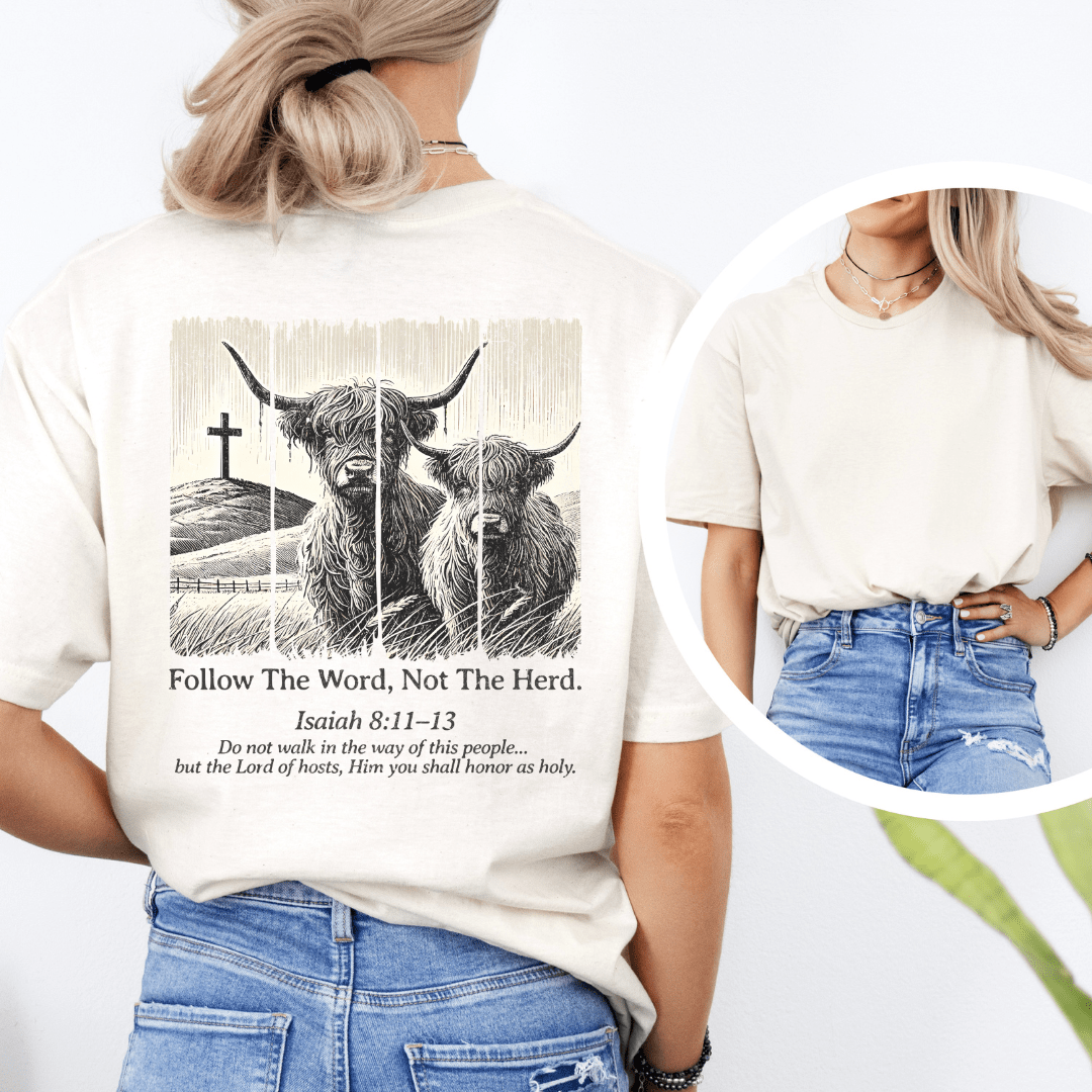 Follow The Word - Back Print T-Shirt