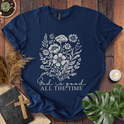 God Is Good - Floral T-Shirt