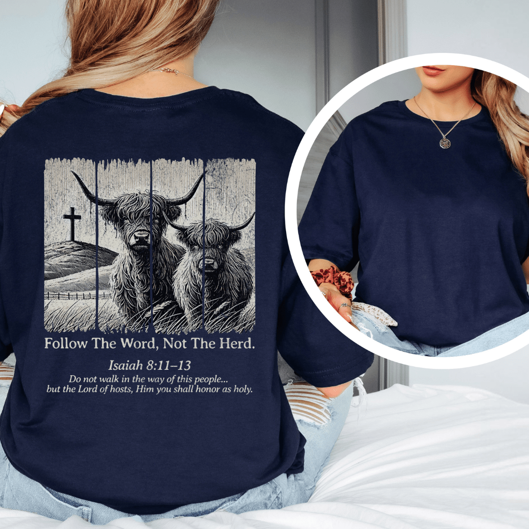 Follow The Word - Back Print T-Shirt