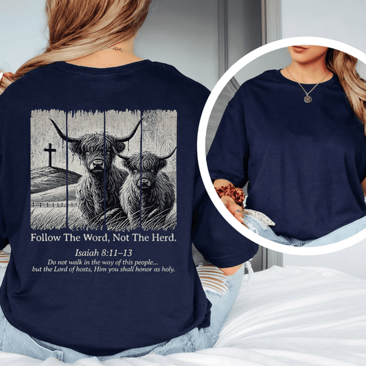 Follow The Word - Back Print T-Shirt