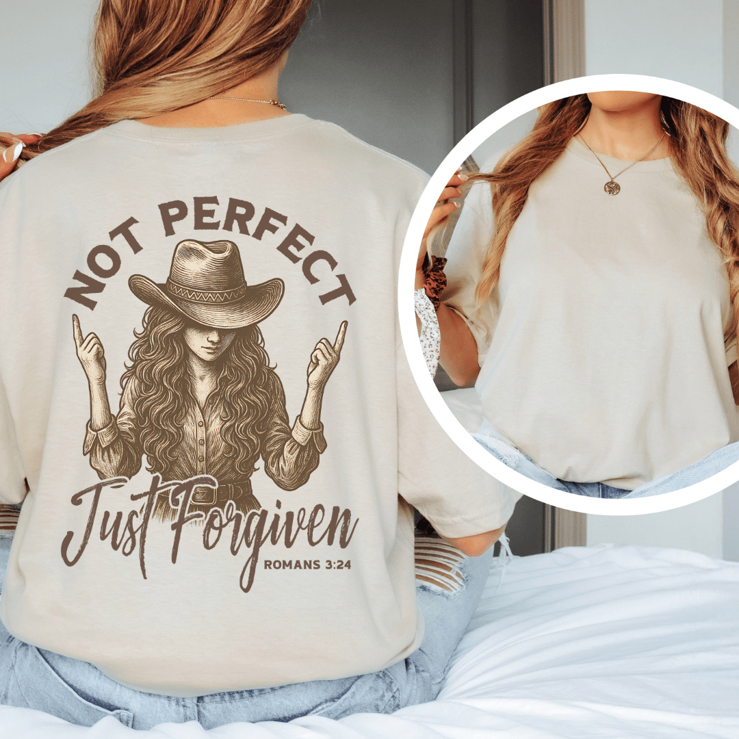 Just Forgiven - Back Print T-Shirt
